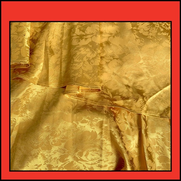 Satin floral wrap midi dress in yellow by Y.A.S - Picture 3 of 5